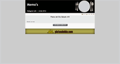 Desktop Screenshot of memos.platosdeldia.com.ar