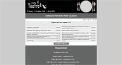 Desktop Screenshot of elteatro.platosdeldia.com.ar