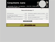 Tablet Screenshot of juana.platosdeldia.com.ar